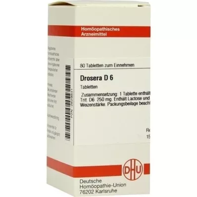 DROSERA D 6 Comprimidos, 80 Cápsulas