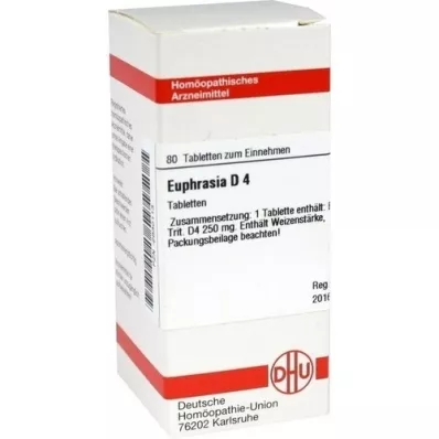 EUPHRASIA D 4 Comprimidos, 80 Cápsulas