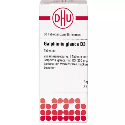 GALPHIMIA GLAUCA D 3 Comprimidos, 80 Cápsulas