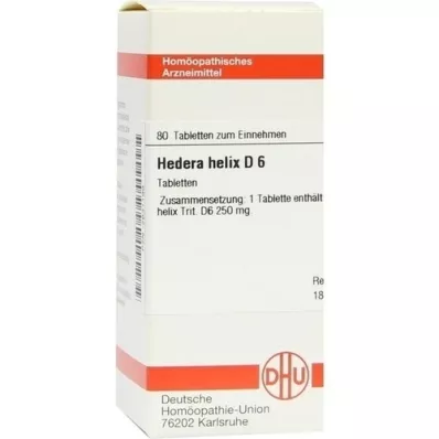 HEDERA HELIX D 6 Comprimidos, 80 Cápsulas
