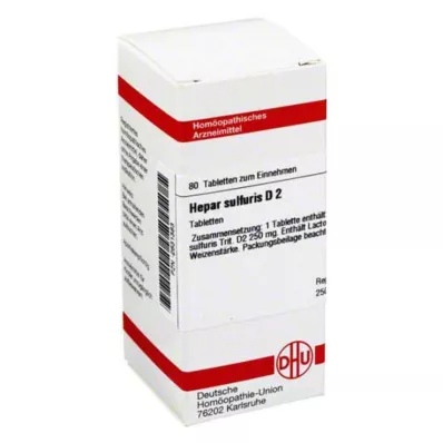 HEPAR SULFURIS D 2 Comprimidos, 80 Cápsulas