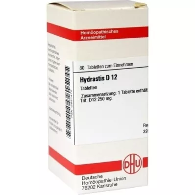 HYDRASTIS D 12 Comprimidos, 80 Cápsulas