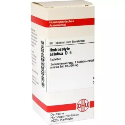 HYDROCOTYLE asiatica D 6 Comprimidos, 80 Cápsulas