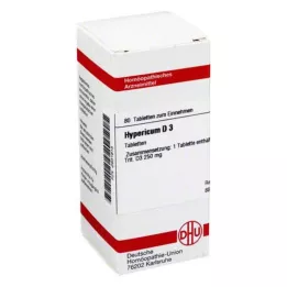 HYPERICUM D 3 Comprimidos, 80 Cápsulas
