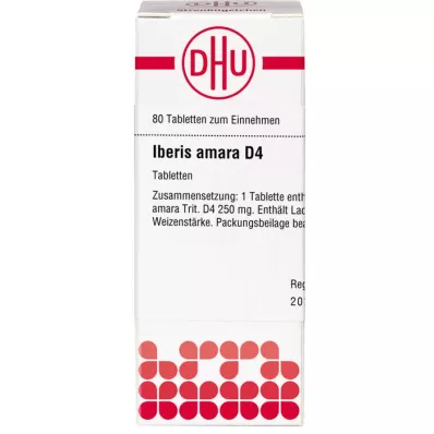 IBERIS AMARA D 4 Comprimidos, 80 Cápsulas