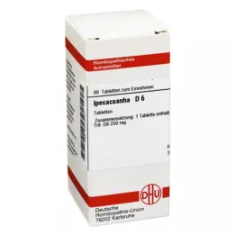 IPECACUANHA D 6 Comprimidos, 80 Cápsulas