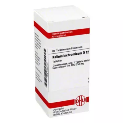 KALIUM BICHROMICUM D 12 Comprimidos, 80 Cápsulas