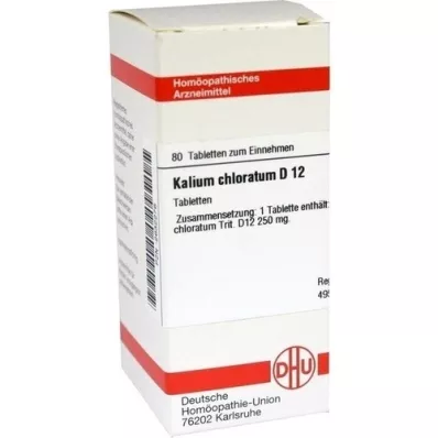 KALIUM CHLORATUM D 12 Comprimidos, 80 Cápsulas