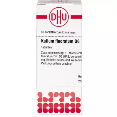 KALIUM FLUORATUM D 6 Comprimidos, 80 Cápsulas