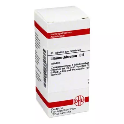 LITHIUM CHLORATUM D 6 Comprimidos, 80 Cápsulas