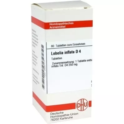 LOBELIA INFLATA D 4 Comprimidos, 80 Cápsulas