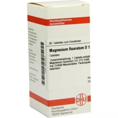 MAGNESIUM FLUORATUM D 12 Comprimidos, 80 Cápsulas