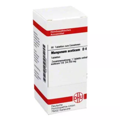MANGANUM ACETICUM D 4 Comprimidos, 80 Cápsulas MANGANUM ACETICUM D 4 Comprimidos, 80 Cápsulas