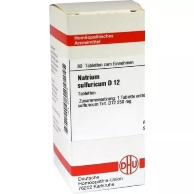 NATRIUM SULFURICUM D 12 Comprimidos, 80 Cápsulas