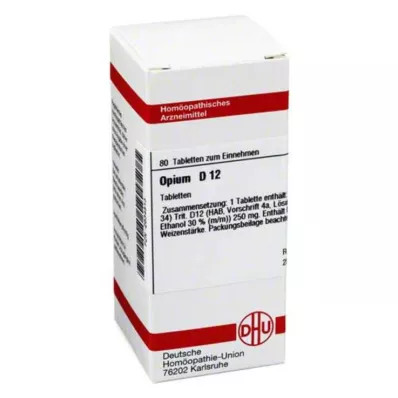 OPIUM D 12 Comprimidos, 80 Cápsulas OPIUM D 12 Comprimidos, 80 Cápsulas