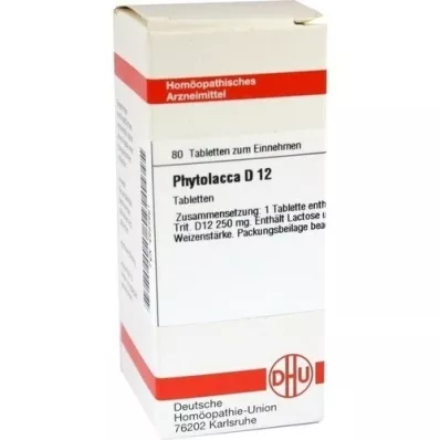 PHYTOLACCA D 12 Comprimidos, 80 Cápsulas