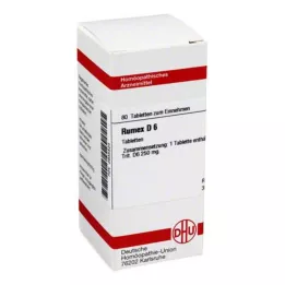 RUMEX D 6 Comprimidos, 80 Cápsulas