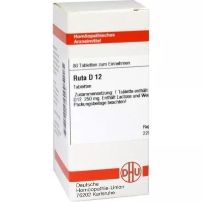 RUTA D 12 Comprimidos, 80 Cápsulas