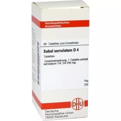 SABAL SERRULATUM D 4 Comprimidos, 80 Cápsulas