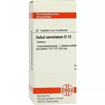 SABAL SERRULATUM D 12 Comprimidos, 80 Cápsulas