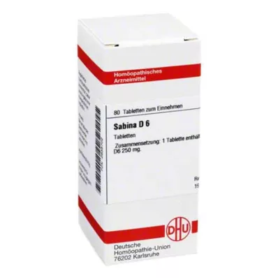 SABINA D 6 Comprimidos, 80 Cápsulas