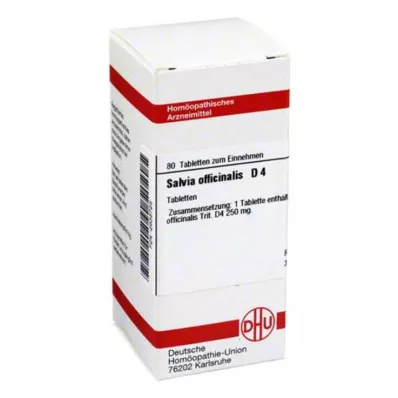 SALVIA OFFICINALIS D 4 Comprimidos, 80 Cápsulas SALVIA OFFICINALIS D 4 Comprimidos, 80 Cápsulas
