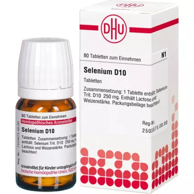 SELENIUM D 10 Comprimidos, 80 Cápsulas