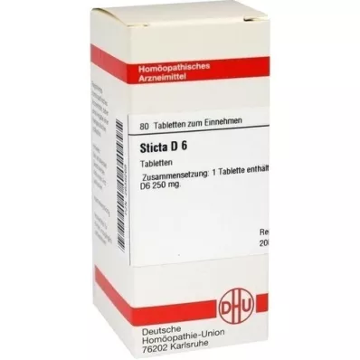 STICTA D 6 Comprimidos, 80 Cápsulas