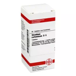 STRONTIUM CARBONICUM D 6 Comprimidos, 80 Cápsulas