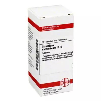 STRONTIUM CARBONICUM D 6 Comprimidos, 80 Cápsulas STRONTIUM CARBONICUM D 6 Comprimidos, 80 Cápsulas