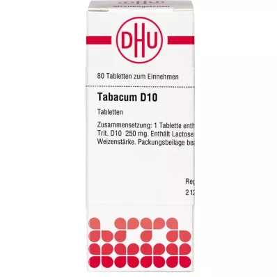 TABACUM D 10 Comprimidos, 80 Cápsulas