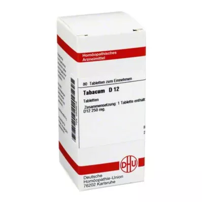 TABACUM D 12 Comprimidos, 80 Cápsulas TABACUM D 12 Comprimidos, 80 Cápsulas
