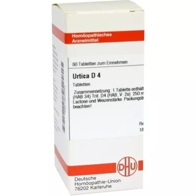 URTICA D 4 Comprimidos, 80 Cápsulas