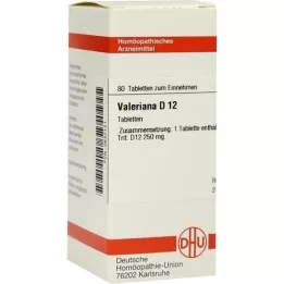 VALERIANA D 12 Comprimidos, 80 Cápsulas