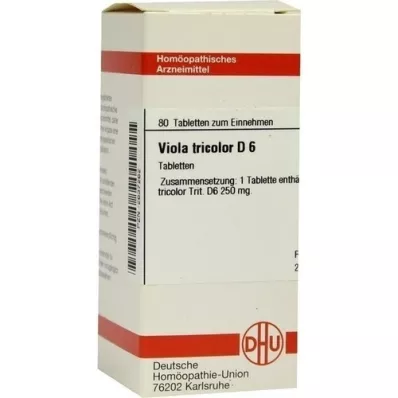 VIOLA TRICOLOR D 6 Comprimidos, 80 Cápsulas