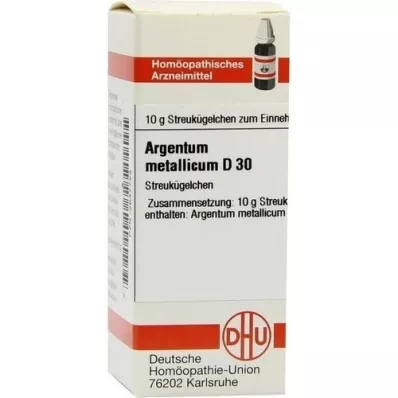 ARGENTUM METALLICUM D 30 glóbulos, 10 g