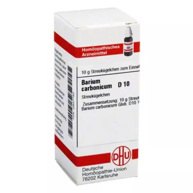 BARIUM CARBONICUM D 10 glóbulos, 10 g BARIUM CARBONICUM D 10 glóbulos, 10 g