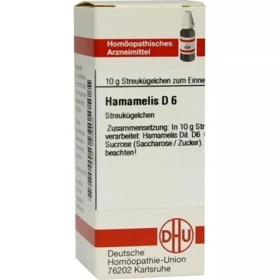 HAMAMELIS D 6 glóbulos, 10 g