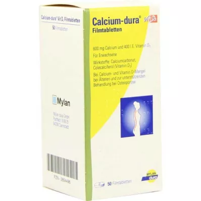 CALCIUM DURA Vit D3 comprimidos revestidos por película, 50 unid CALCIUM DURA Vit D3 comprimidos revestidos por película, 50 unid
