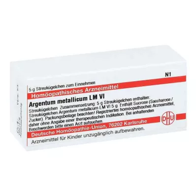 ARGENTUM METALLICUM LM VI Glóbulos, 5 g ARGENTUM METALLICUM LM VI Glóbulos, 5 g