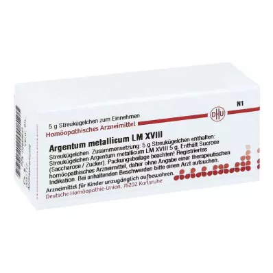 ARGENTUM METALLICUM LM XVIII Glóbulos, 5 g