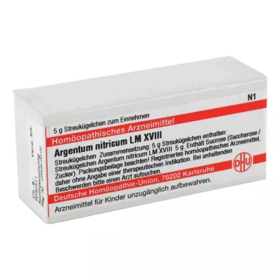 ARGENTUM NITRICUM LM XVIII Glóbulos, 5 g