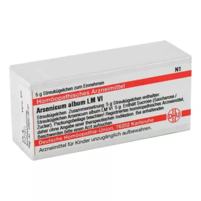 ARSENICUM ALBUM LM VI Glóbulos, 5 g ARSENICUM ALBUM LM VI Glóbulos, 5 g