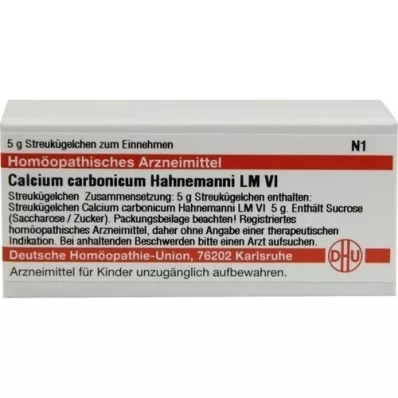 CALCIUM CARBONICUM Hahnemanni LM VI Glóbulos, 5 g