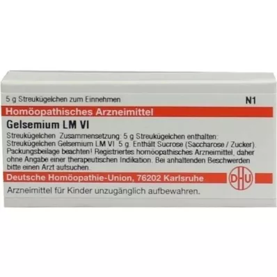 GELSEMIUM LM VI Glóbulos, 5 g