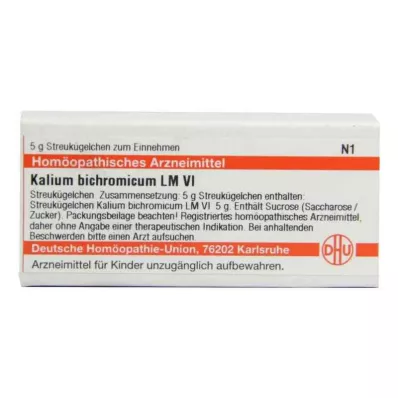 KALIUM BICHROMICUM LM VI Glóbulos, 5 g KALIUM BICHROMICUM LM VI Glóbulos, 5 g