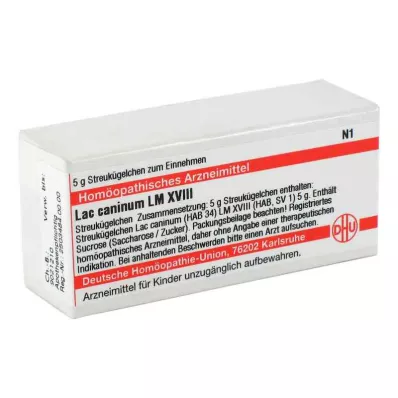 LAC CANINUM LM XVIII Glóbulos, 5 g LAC CANINUM LM XVIII Glóbulos, 5 g