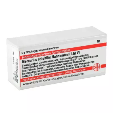 MERCURIUS SOLUBILIS Hahnemanni LM VI Glóbulos, 5 g MERCURIUS SOLUBILIS Hahnemanni LM VI Glóbulos, 5 g