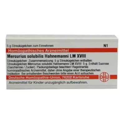 MERCURIUS SOLUBILIS Hahnemanni LM XVIII Glóbulos, 5 g MERCURIUS SOLUBILIS Hahnemanni LM XVIII Glóbulos, 5 g