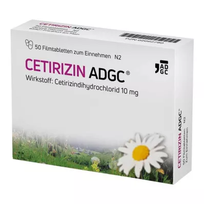 CETIRIZIN ADGC Comprimidos revestidos por película, 50 unidades CETIRIZIN ADGC Comprimidos revestidos por película, 50 unidades